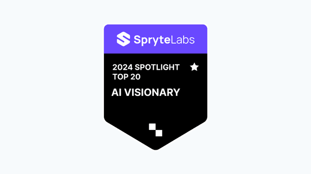 SpryteLabs 2024 Spotlight top 20 AI Visionary